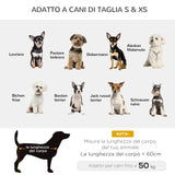 easycomfort easycomfort divanetti per cani per animali domestici con vano portaoggetti nero e bianco 57x34x36cm