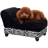 easycomfort easycomfort divanetti per cani per animali domestici con vano portaoggetti nero e bianco 57x34x36cm