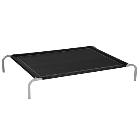 easycomfort lettino per cani da interno ed esterno capacita fino a 32kg con tessuto traspirante 130x90x20cm nero