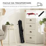 easycomfort cuccia estiva brandina per cani fino a 18kg da esterno e interno lettino per animali 76x61x18cm rosso