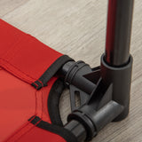 easycomfort cuccia estiva brandina per cani fino a 18kg da esterno e interno lettino per animali 76x61x18cm rosso