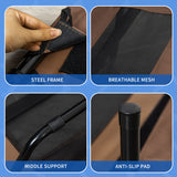 easycomfort easycomfort brandina lettino per cani pieghevole in metallo e tessuto oxford con sacca di trasporto 122x92x23cm marrone e nero