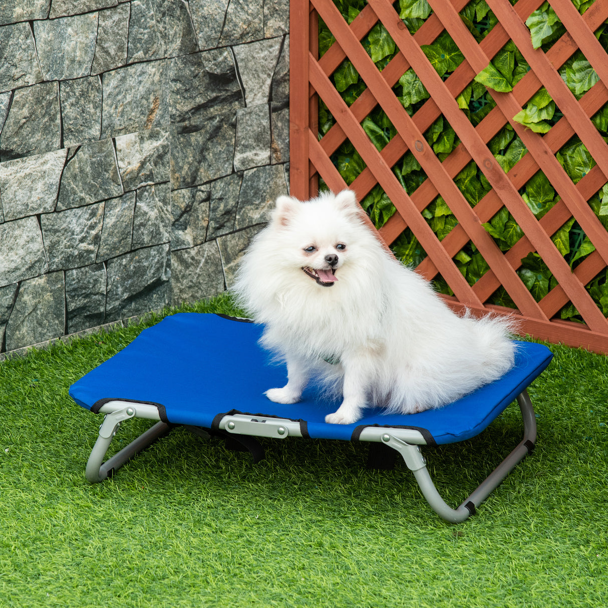 easycomfort easycomfort brandina pieghevole per cani in tessuto oxford per cani blu 59x46x15cm