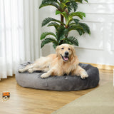 easycomfort easycomfort cuccia per cani imbottita con bordi rialzati e rivestimento sfoderabile 132x89x28cm grigio scuro