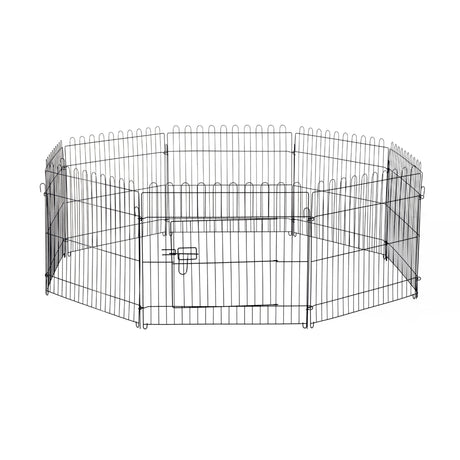 easycomfort easycomfort recinto per animali gatti cani cuccioli gabbia in acciaio 158 x 61cm nero