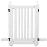 easycomfort cancellino per cani pieghevole a 3 pannelli porta centrale con blocco struttura in mdf 155x76cm bianco