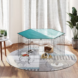 easycomfort easycomfort recinto per animali domestici con copertura impermeabile 6 moduli 59 x 60cm