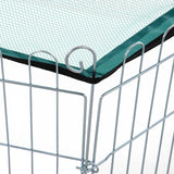 easycomfort easycomfort recinto per animali domestici con copertura impermeabile 6 moduli 59 x 60cm