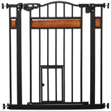 easycomfort cancellino per cani con fissaggio a pressione estensibile da 74 80cm con chiusura automatica nero