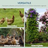 easycomfort rete metallica da giardino con rivestimento in pvc per recinzioni da esterno 500x91cm verde