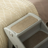 easycomfort scaletta per cani pieghevole con 4 gradini antiscivolo animali fino 20kg grigio