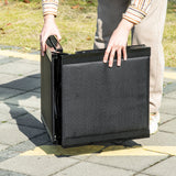 easycomfort rampa per cani pieghevole con superficie antiscivolo in mdf e alluminio 158x43.5x2.5 cm nero