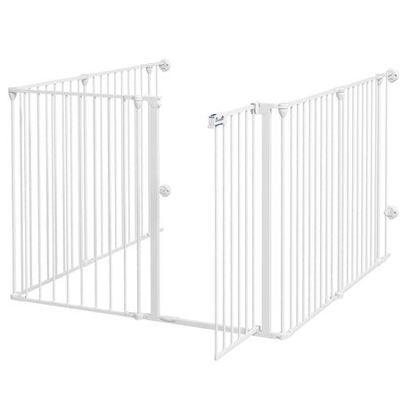 easycomfort easycomfort cancellino per cani taglia media pieghevole e modulabile in metallo e plastica 123x102x90 cm bianco