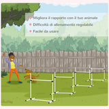 easycomfort easycomfort set 4 ostacoli agility dog per addestramento cani con sacca di trasporto