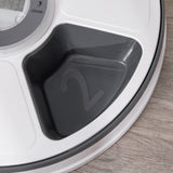 easycomfort easycomfort distributore automatico cibo cani e gatti 6 pasti ciotole con timer e display led a batterie dispenser cibo per piccoli animali con musica