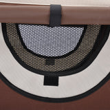 easycomfort easycomfort trasportino per cani e gatti pieghevole caffe 61x46x51cm