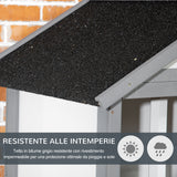 easycomfort voliera per uccelli da esterno in legno di abete 80.5x57x158.5cm grigio chiaro