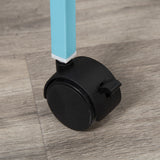 easycomfort gabbia per uccelli 2 in 1 voliera da interni con 4 ruote e vassoi estraibili 51.5x50x140cm