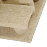 easycomfort easycomfort scaletta per animali domestici con 4 gradini e morbido rivestimento beige