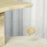 easycomfort easycomfort albero tiragraffi per gatto beige 75x40x112cm