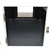 easycomfort easycomfort cuccia da esterno rialzata con balconcino e tetto impermeabile in legno grigio 83x66.5x74.7cm