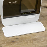 easycomfort lettiera per gatti chiusa con filtri paletta e vassoio removibile struttura in pp 43x44x47 cm bianca e nera