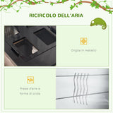 easycomfort easycomfort terrario per tartarughe di terra e rettili con termometro 18 34 60x40x40 5 cm nero