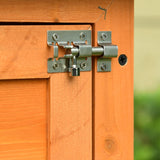 easycomfort easycomfort gabbia per conigli conigliera da esterno in legno di abete 90x45x80cm