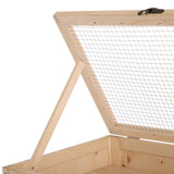 easycomfort easycomfort gabbia per roditori e criceti a 4 ripiani con tetto apribile in legno 60x40x120cm