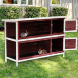 easycomfort easycomfort conigliera da esterno in legno gabbia per conigli impermeabile