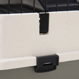 easycomfort easycomfort gabbia a 3 piani in metallo per roditori criceti conigli e porcellini d india