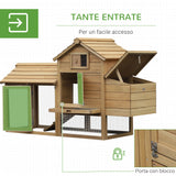 easycomfort easycomfort pollaio prefabbricato in legno per 2 galline per giardino