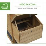 easycomfort easycomfort pollaio prefabbricato in legno per 2 galline per giardino