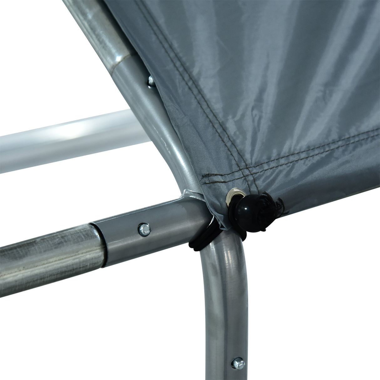 easycomfort easycomfort pollaio per galline da esterno in metallo con copertura in tessuto oxford 300x400x195 cm argento