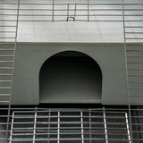 easycomfort conigliera in legno con casetta e area aperta per 1 coniglio 90x53x50cm grigio scuro