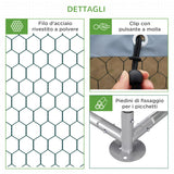easycomfort pollaio da giardino per 15 18 galline in acciaio zincato e pe con tettoia e serratura 600x300x195 cm