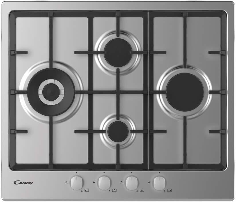 candy piano cottura a gas candy chg6d4wx collezione idea 4 fuochi l595xp51 acciaio inox ean 8016361967014