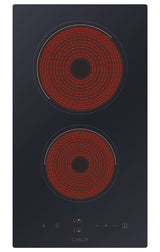 candy piano cottura elettrico candy cdh30 2 fuochi l289xp52 vetroceramica nero ean 8059019030654