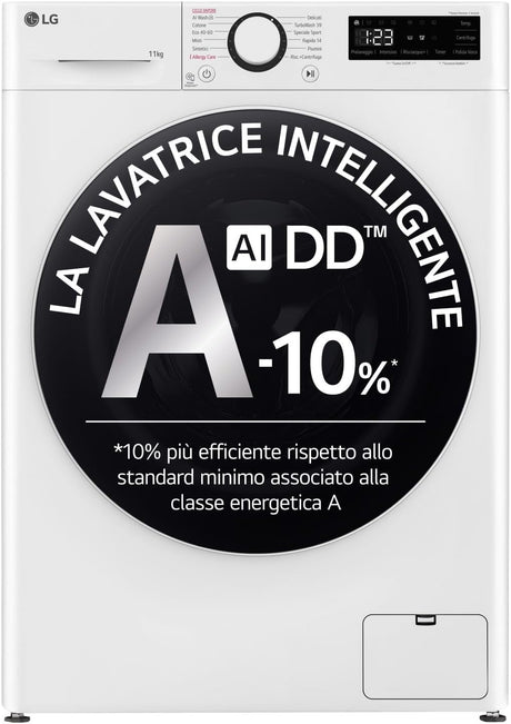lg lavatrice a carica frontale lg f4r5011tsww serie r5 11 kg ai dd classe a 10 1400 giri a85xl60xp565 vapore steam igienizzante allergy care ean 8806084087096