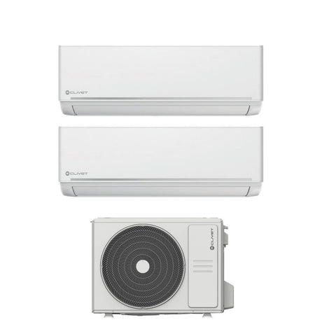 clivet climatizzatore condizionatore clivet dual split inverter serie ezcool 912 con mu2 y 61m r 32 wi fi optional 900012000