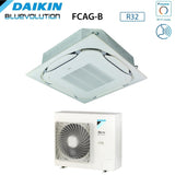 daikin climatizzatore condizionatore daikin bluevolution a cassetta round flow 24000 btu fcag71b azas71mv1 r 32 wi fi optional con griglia standard inclusa