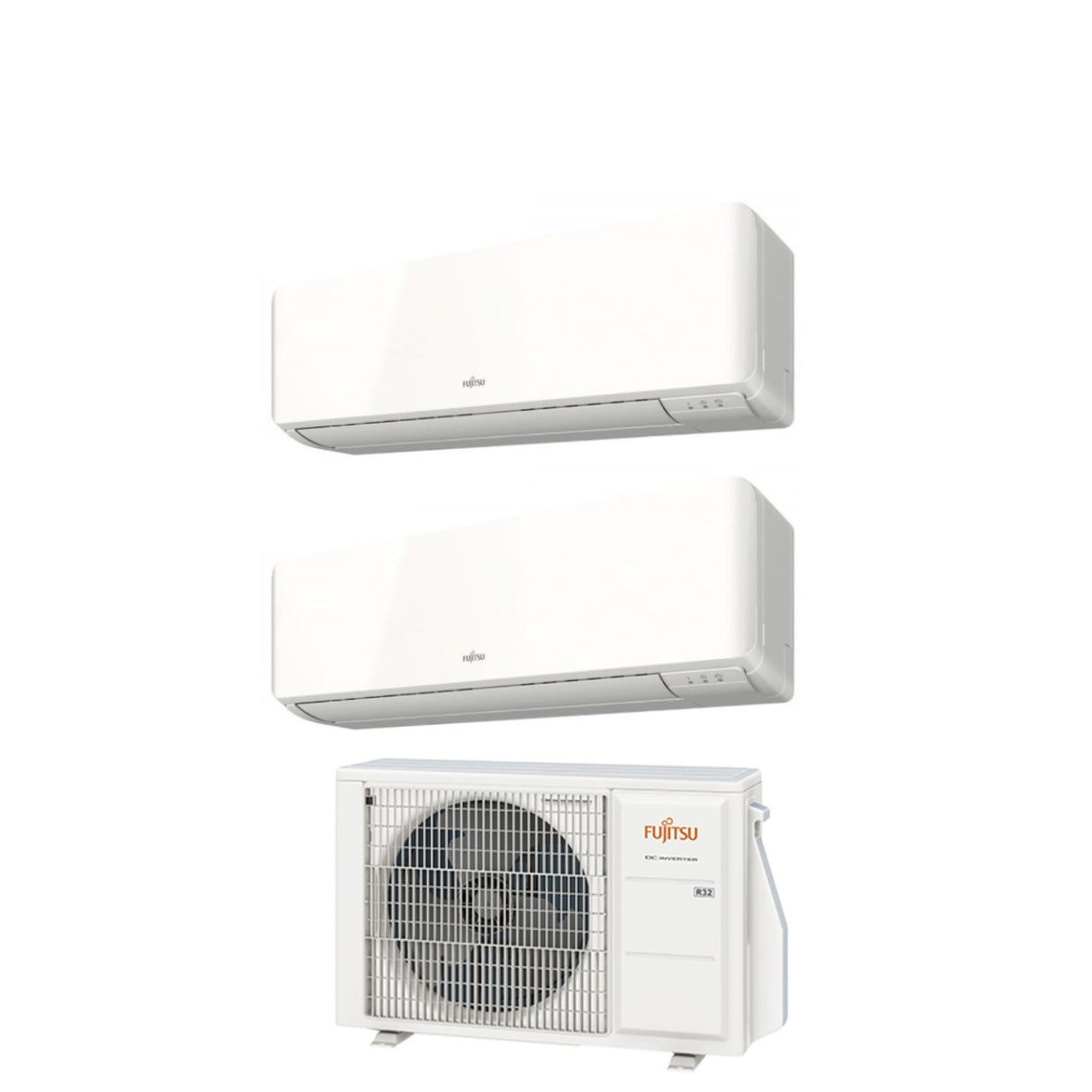 climatizzatore condizionatore fujitsu dual split inverter serie km 7_7 con aoyg14kbta2 r 32 wi fi optional 7000_7000 novita 9264