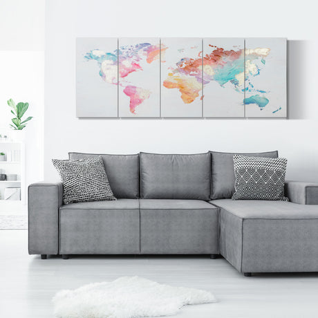 easycomfort easycomfort stampa su tela 80x40cm 5 pezzi per casa e ufficio tela in legno di pino e vernice ad acqua multicolore