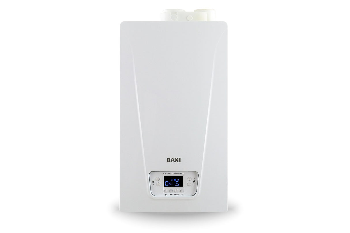 baxi caldaia a condensazione baxi luna compact 32 kw metanogpl low nox completa di kit scarico fumi