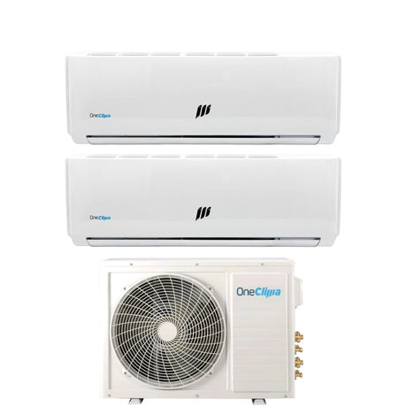 oneclima climatizzatore condizionatore oneclima dual split inverter serie pro 1212 con mlt18x2y24 r 32 wi fi optional 1200012000