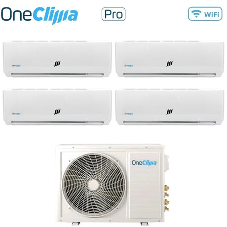 oneclima condizionatore oneclima quadri split inverter serie pro 99912 con mlt42x5y24 r 32 wi fi optional 90009000900012000