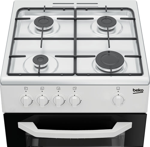 beko cucina a gas beko csg42001fw 4 fuochi forno a gas 54 litri a85xl50xp50 bianco ean 8690842014314