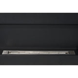 camino a bioetanolo biocamino da parete siena nero l 90 x p 12 x h 40