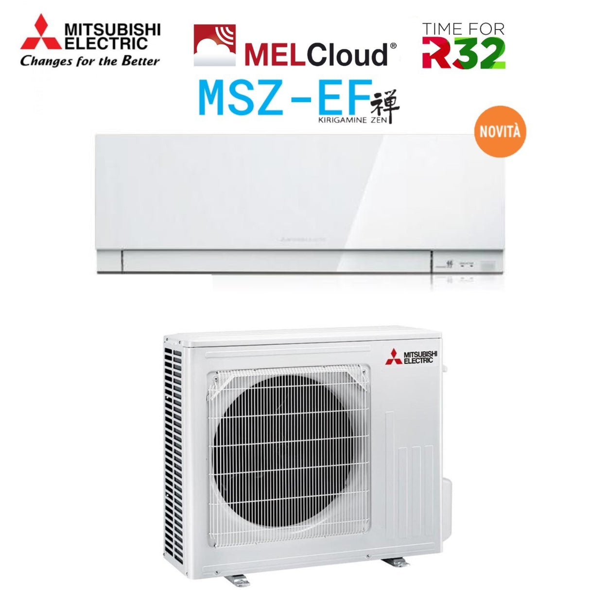 area occasioni climatizzatore condizionatore mitsubishi electric inverter kirigamine zen r 32 white 18000 btu msz ef50vgkw bianco wi fi integrato novita