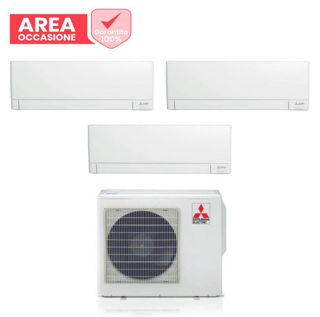 area occasioni climatizzatore condizionatore mitsubishi electric trial split inverter linea plus serie msz ay 9+9+12 btu con mxz 3f54vf wi fi integrato r 32 9000+9000+12000